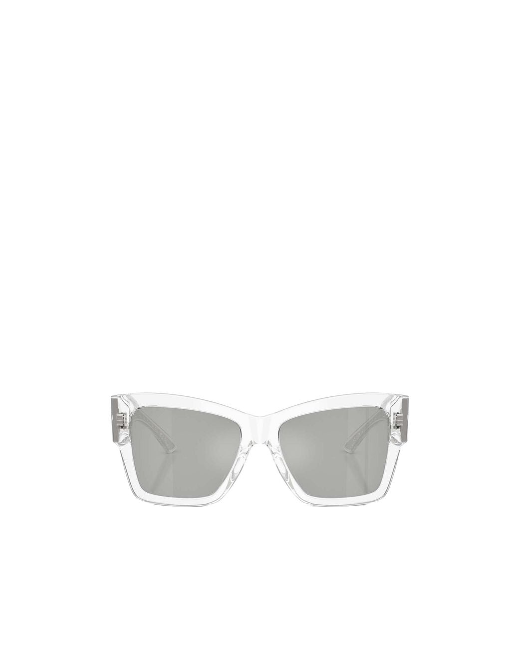 Dolce & Gabbana White Eyewear Square Frame Sunglasses
