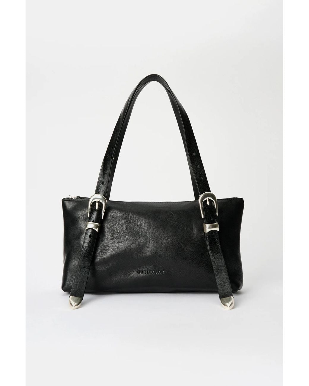 Our Legacy Black Belt Strap Shoulder Bag