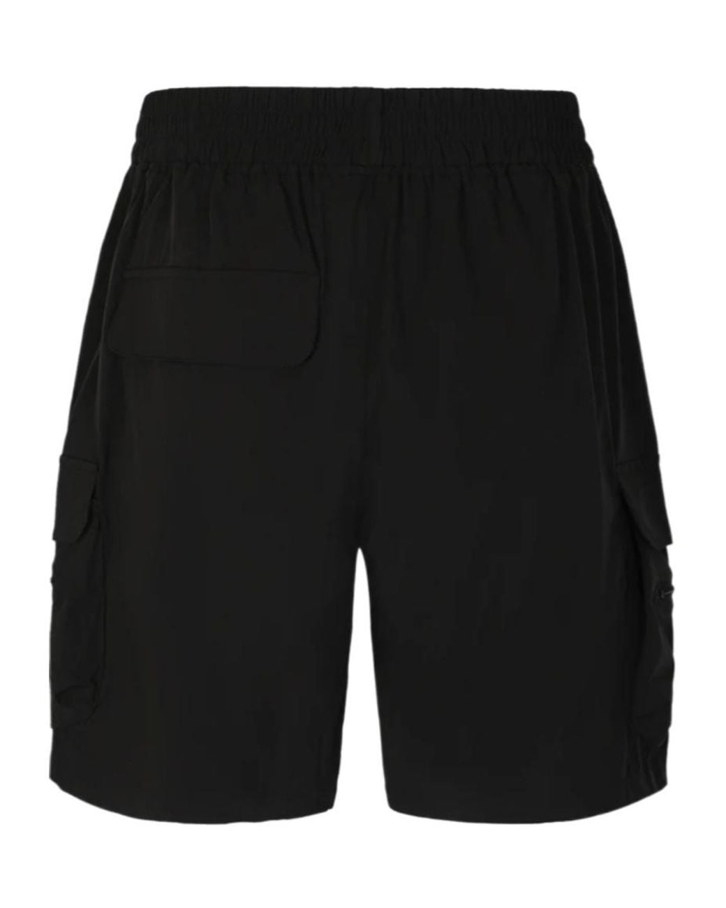 Represent Black Drawstring Bermuda Shorts for men