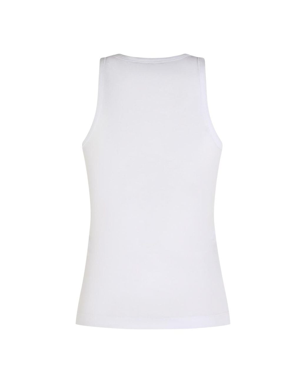 Ganni Red Cherries Graphic Ribbed Tank Top