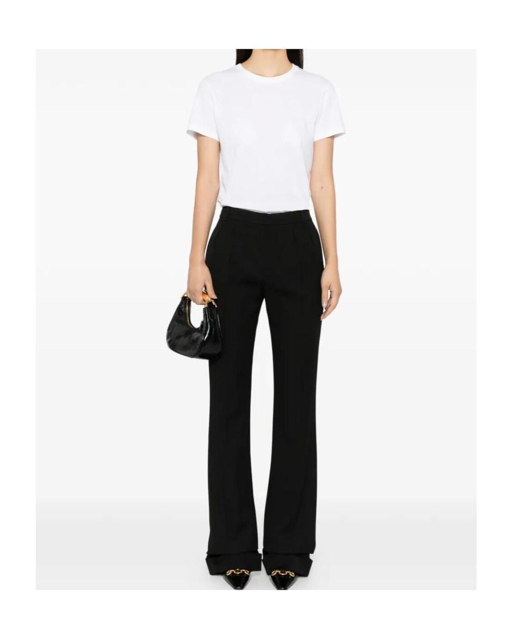 Tom Ford White Logo-Embroidered Crewneck T-Shirt