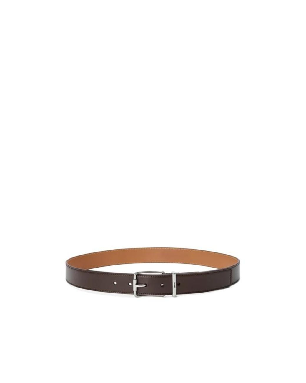 Loewe White Square Buckle Belt for men