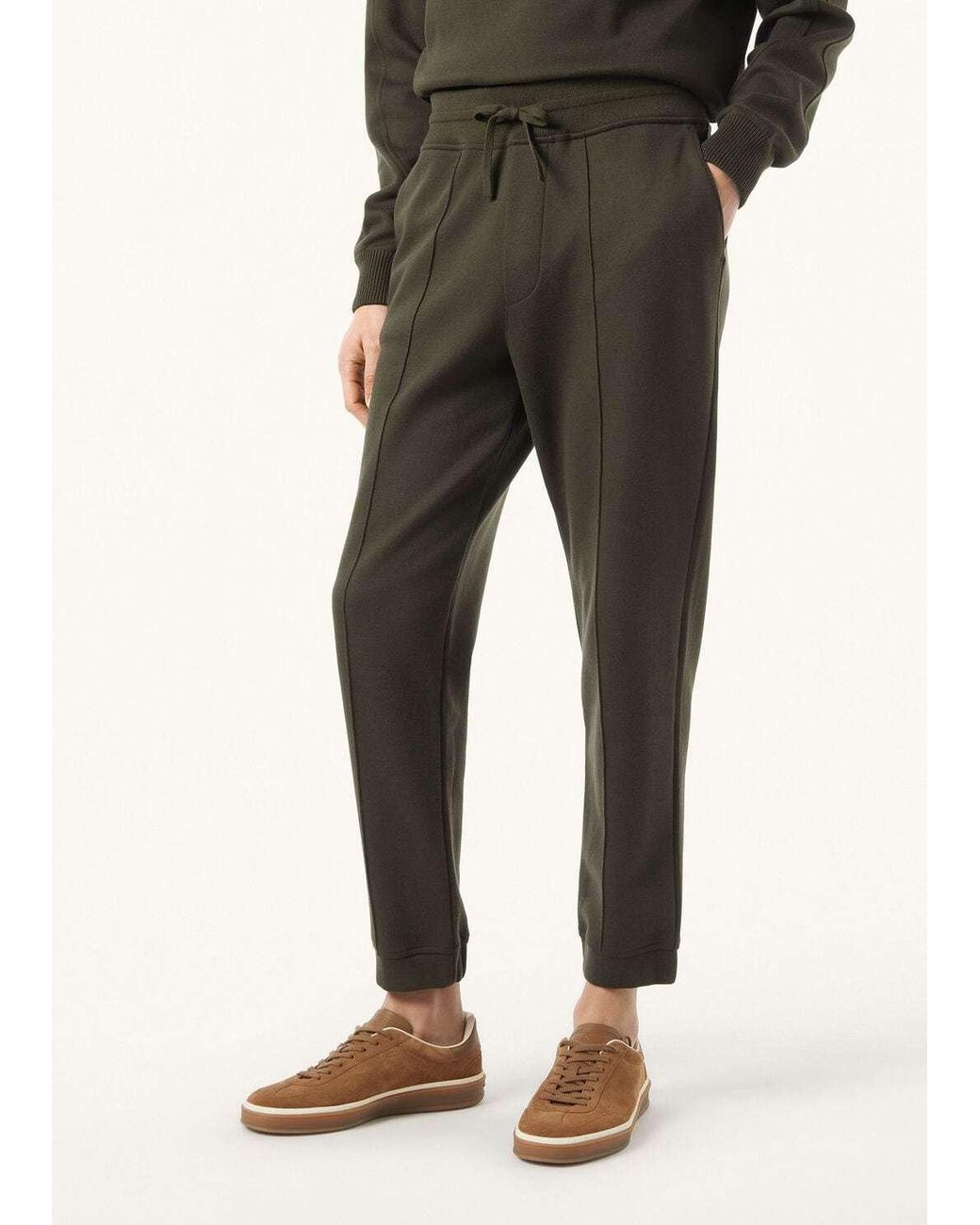 Loro Piana Green Whitney Trousers for men