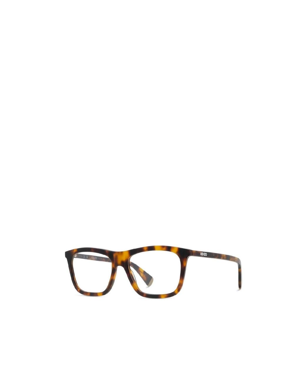 KENZO White Full-Rim Clear Lens Glasses for men