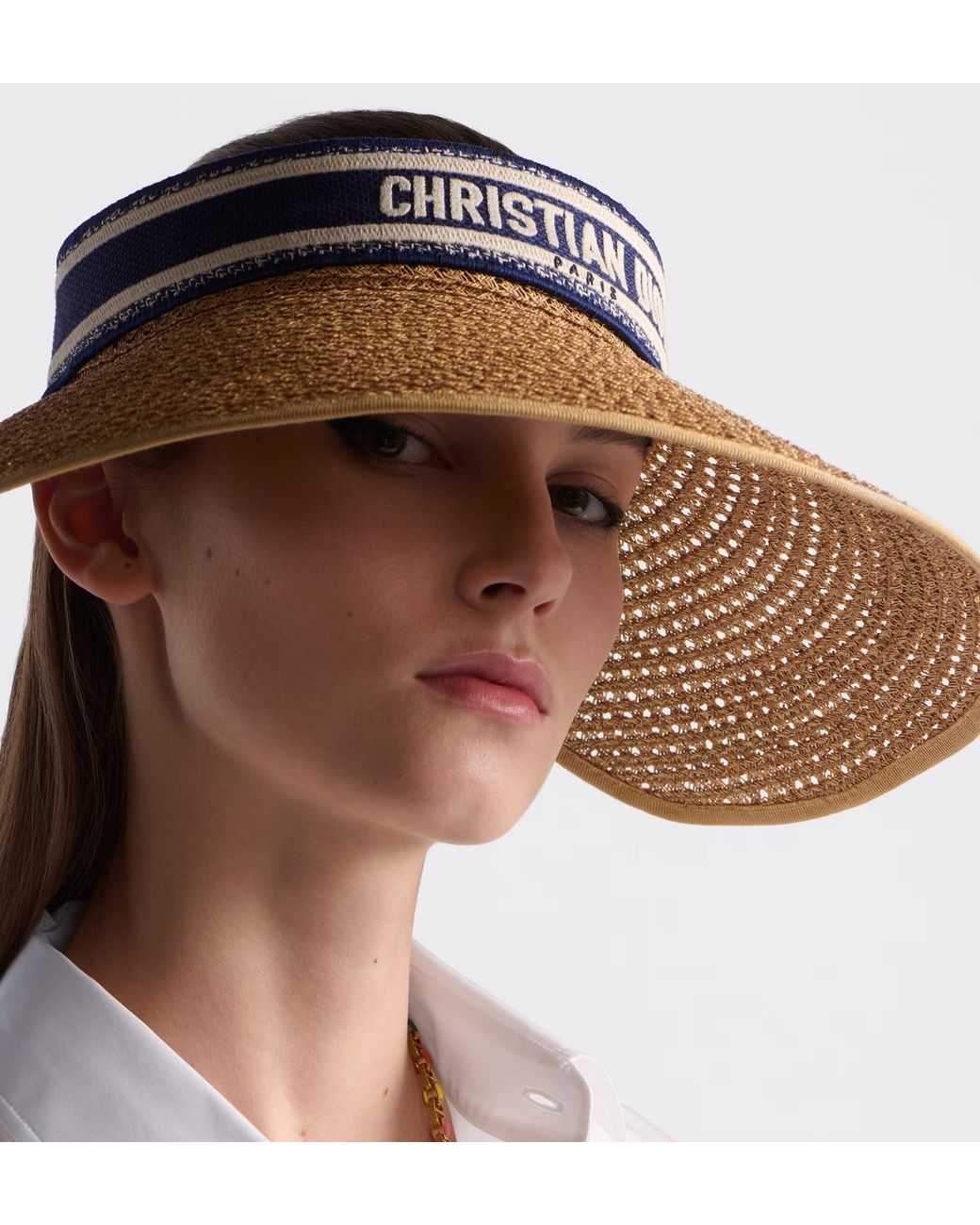 Dior Metallic Iviera D-Ocean Visor With Mitzah
