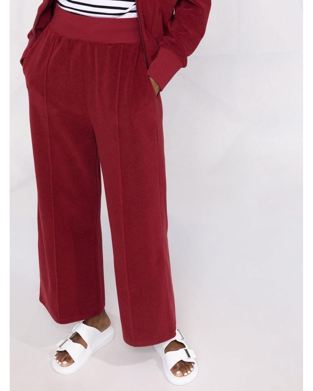 KENZO Red Wide-Leg Pants