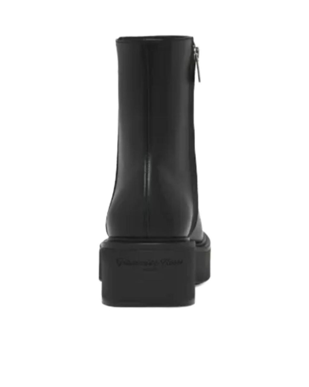 Gianvito Rossi Black Round-Toe Ankle Boots