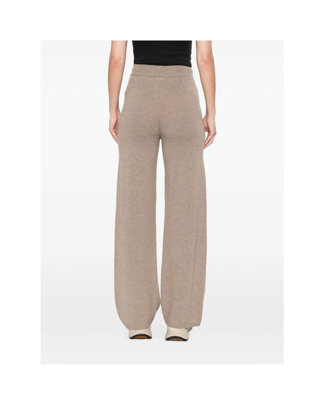 Max Mara Natural Drawstring Casual Pants