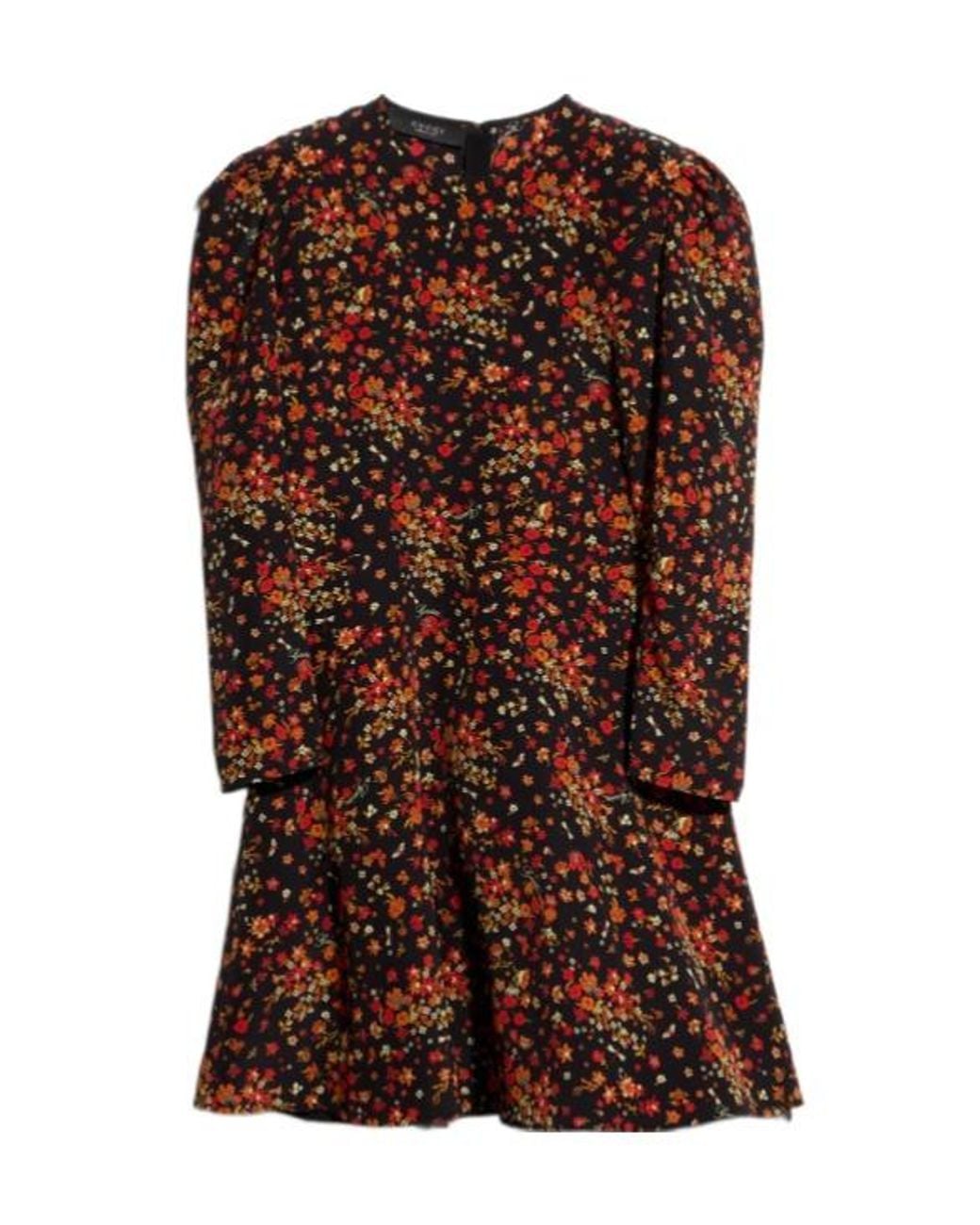 Gucci Brown Printed Silk Dress