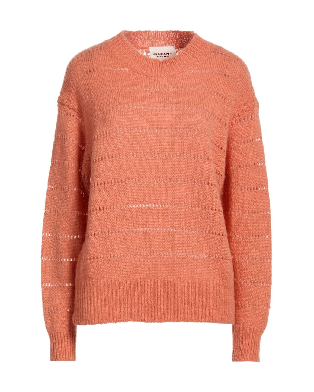 Isabel Marant Orange Crewneck Knit Sweater