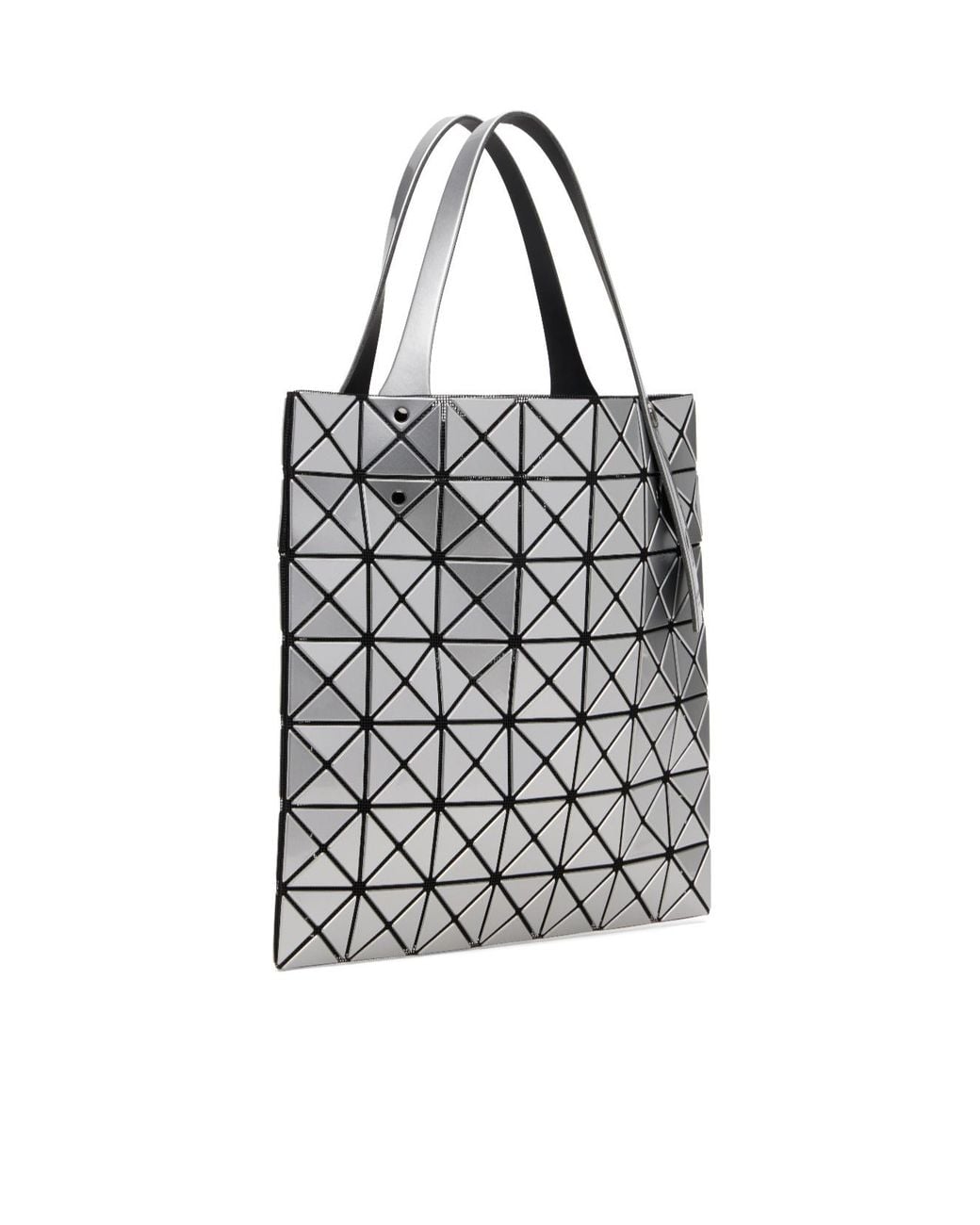 Issey Miyake White Geometric Patterned Shoulder Bag for men