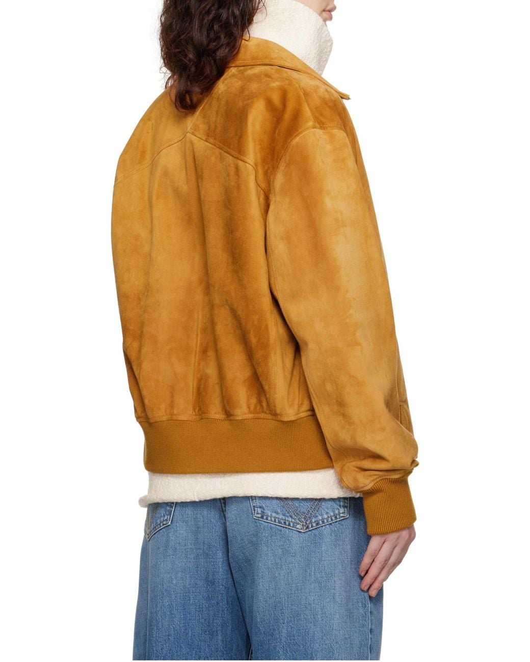 Bottega Veneta Brown Zipped Leather Jacket