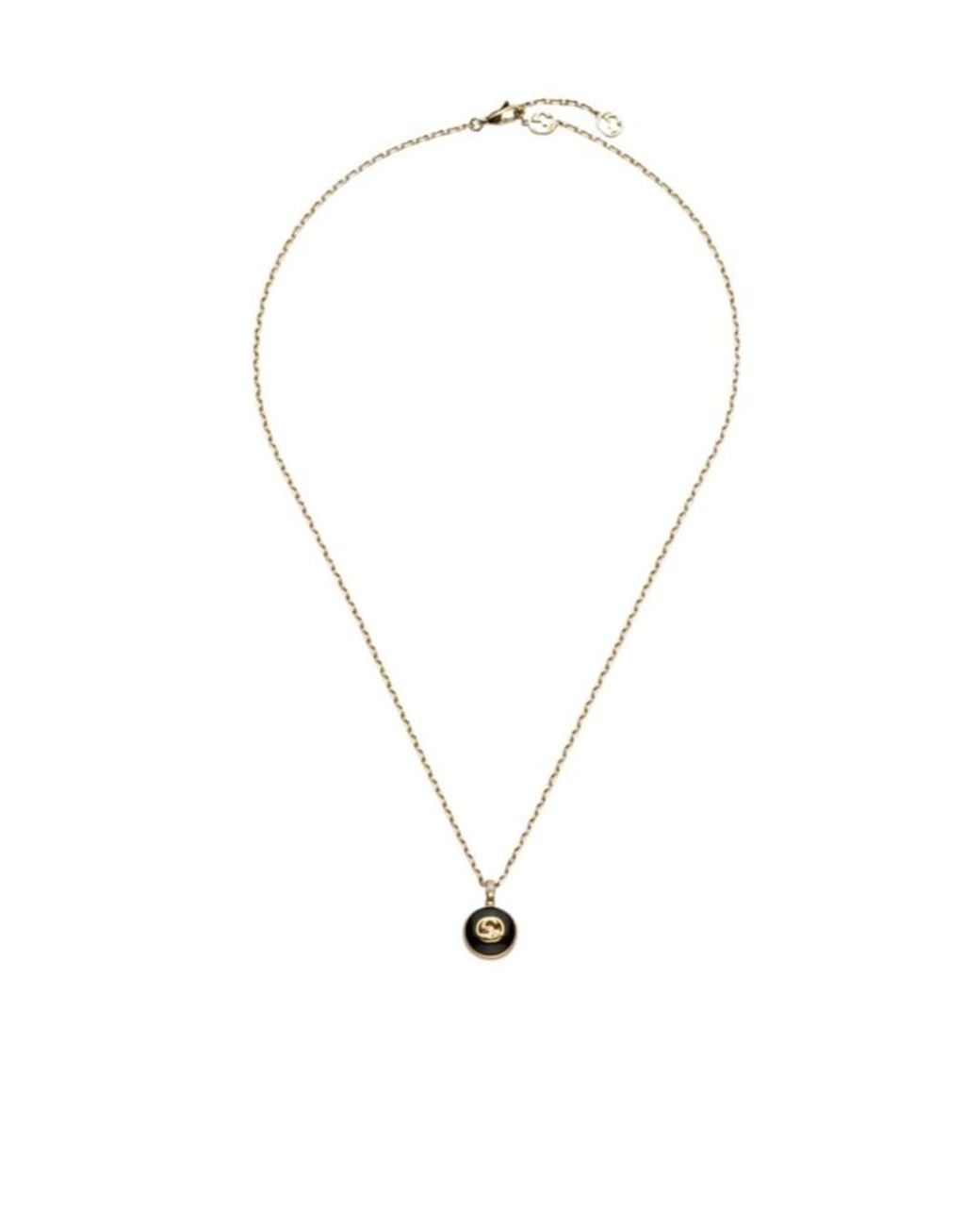Gucci Multicolor Interlocking 18K Chain Necklace for men
