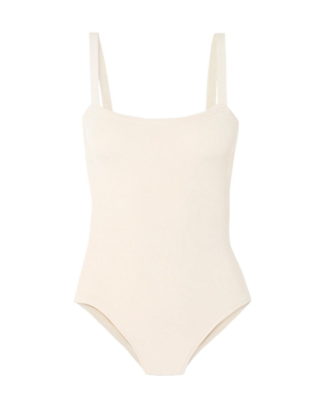 Calle Del Mar Natural Ribbed-Knit Bodysuit