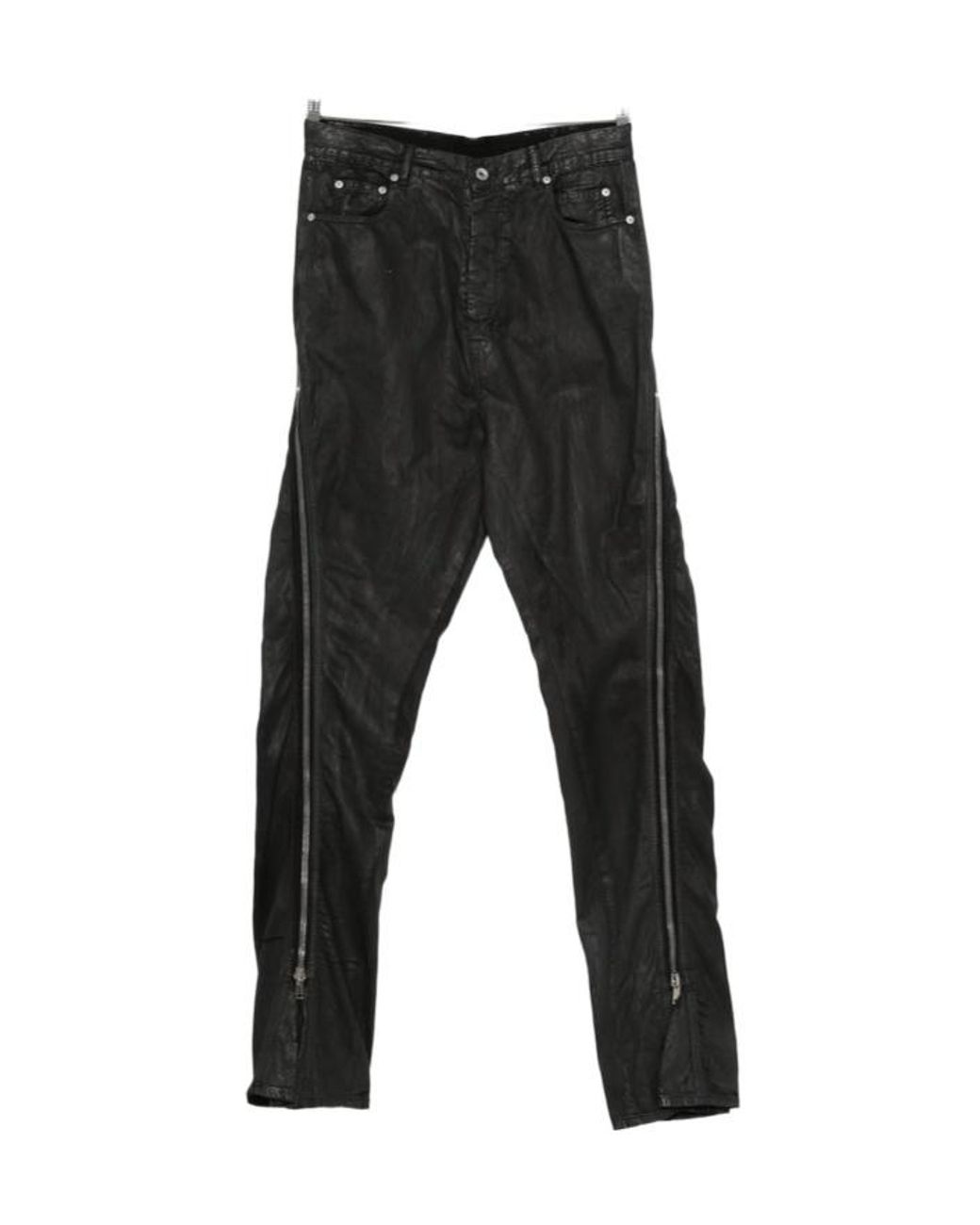 Rick Owens Black Drkshdw Zipped Split Jeans for men