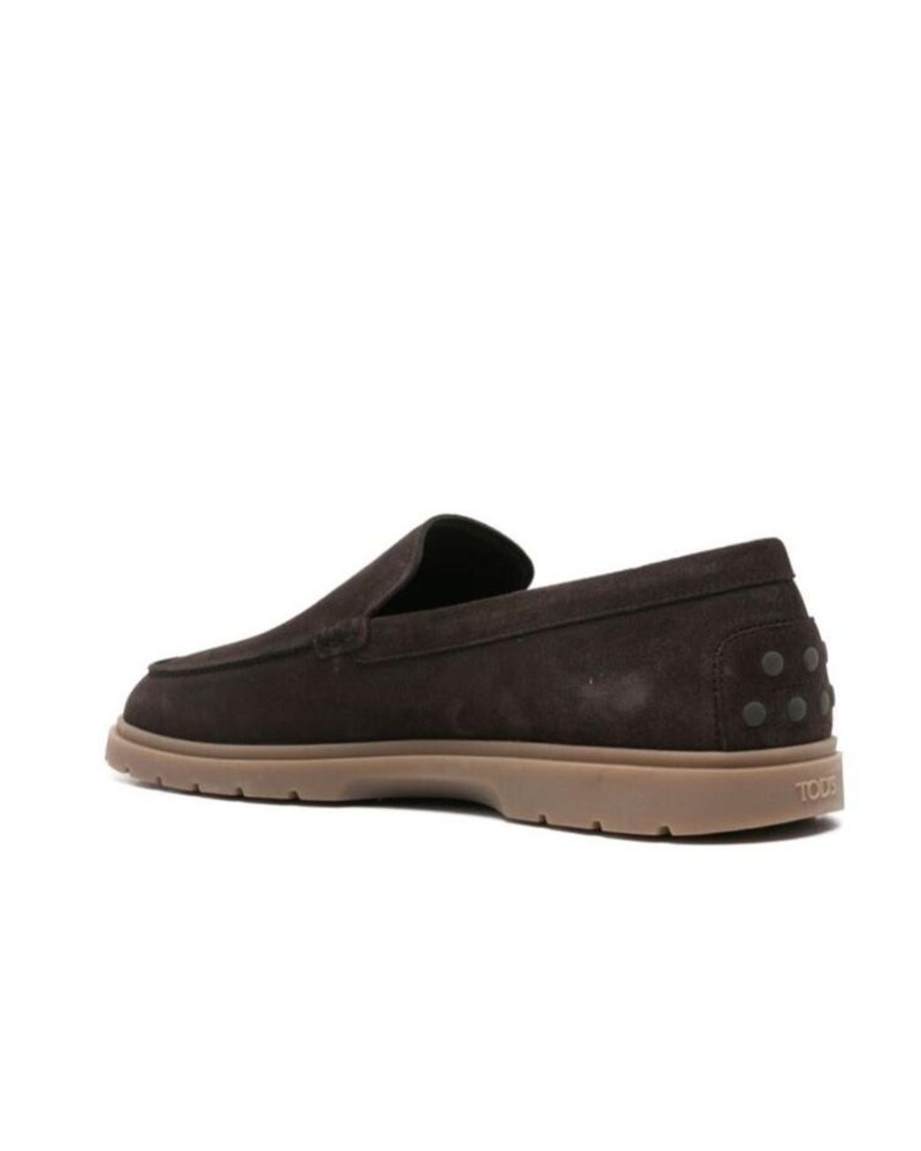 Tod's Blue Logo Embossed Slip-On Loafers for men