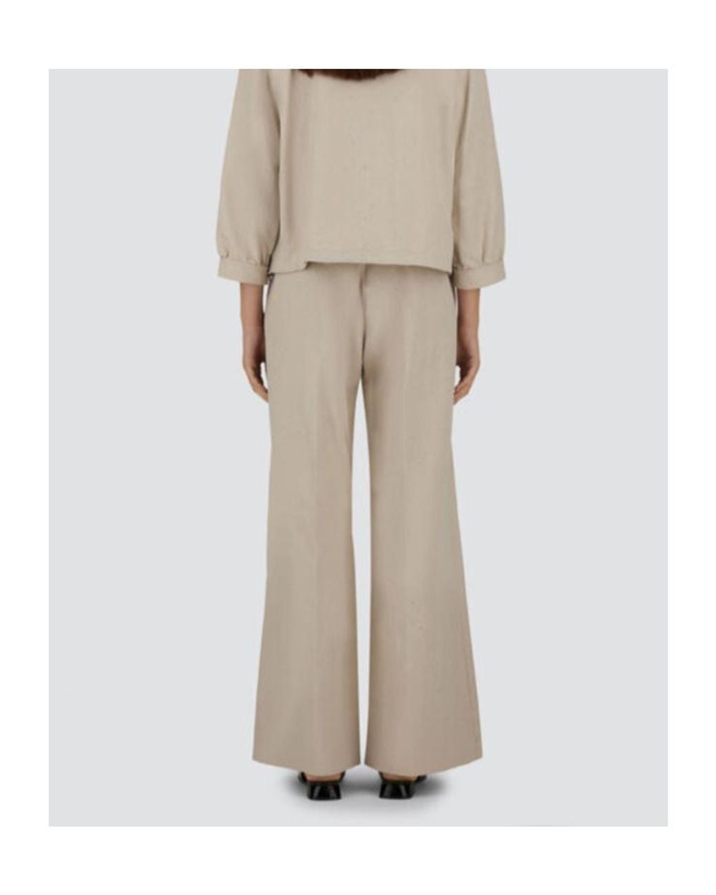 Herno White Logo-Plaque Trousers