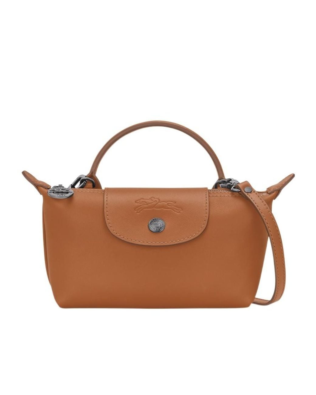 Longchamp Brown Le Pliage Xtra Xs Top Handle Bag