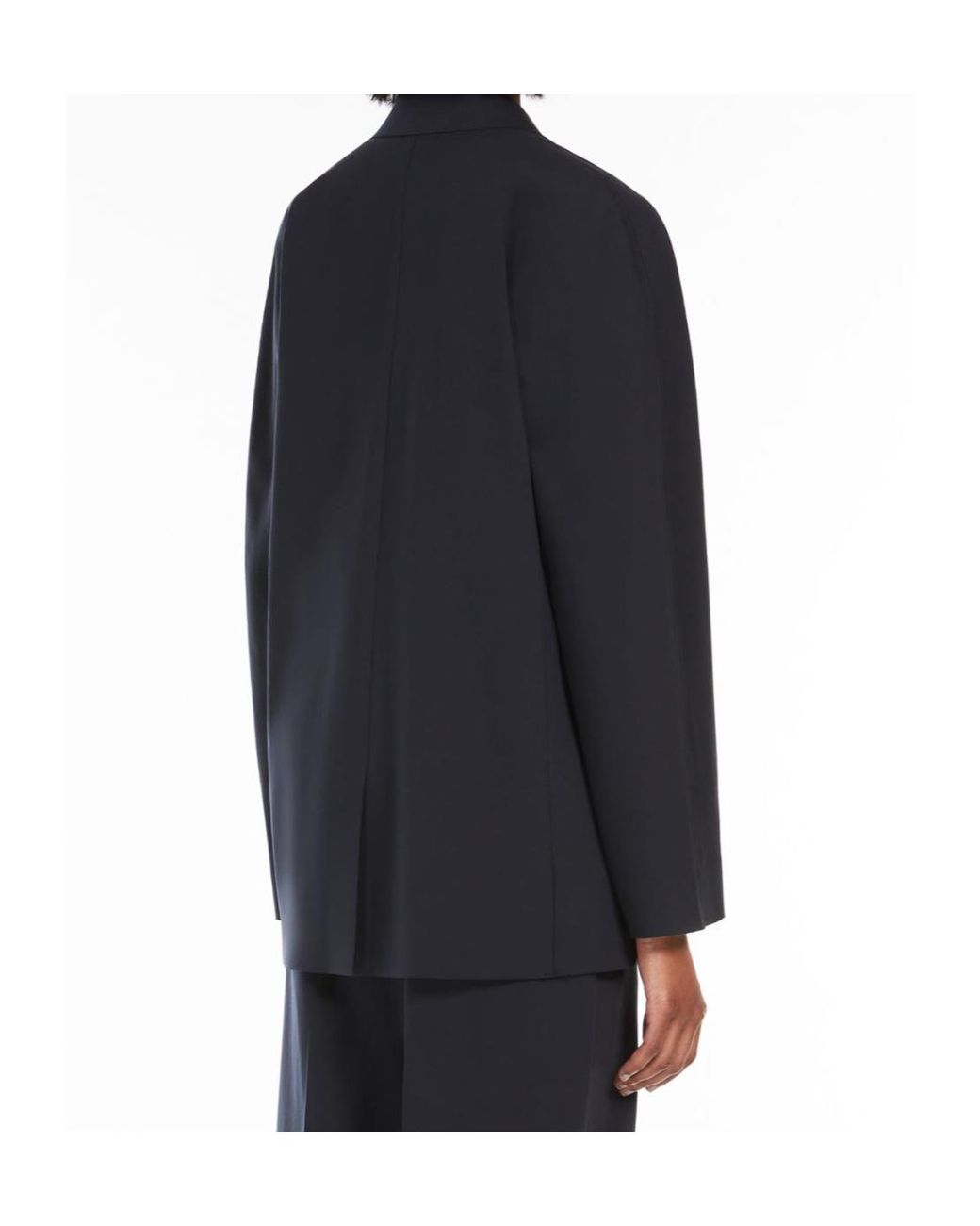 Max Mara Black Lesena Button-Up Jacket