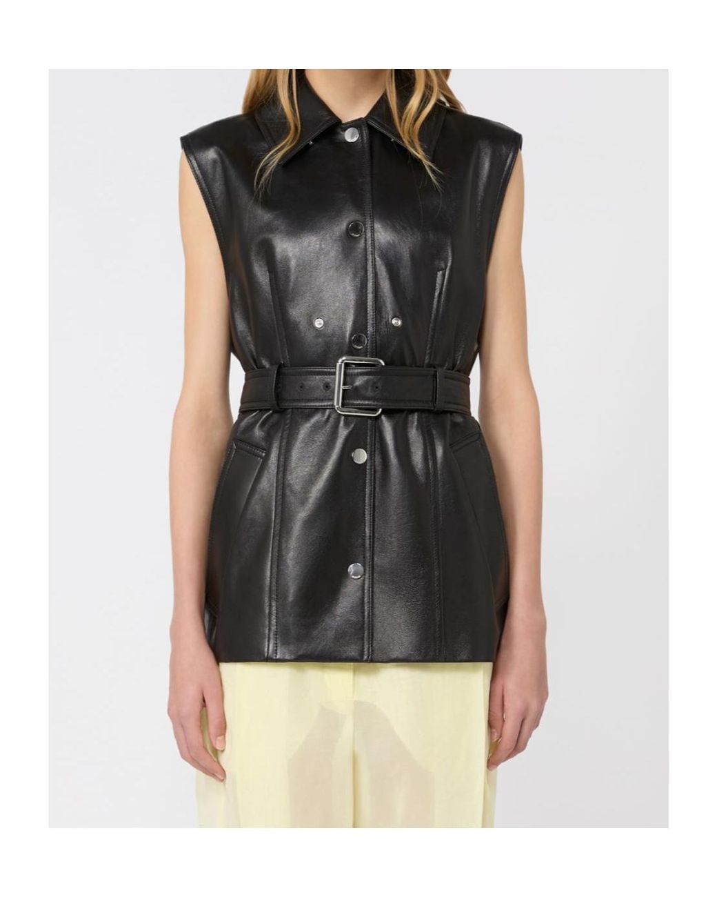 Sportmax Black Tenzone Belted Jacket