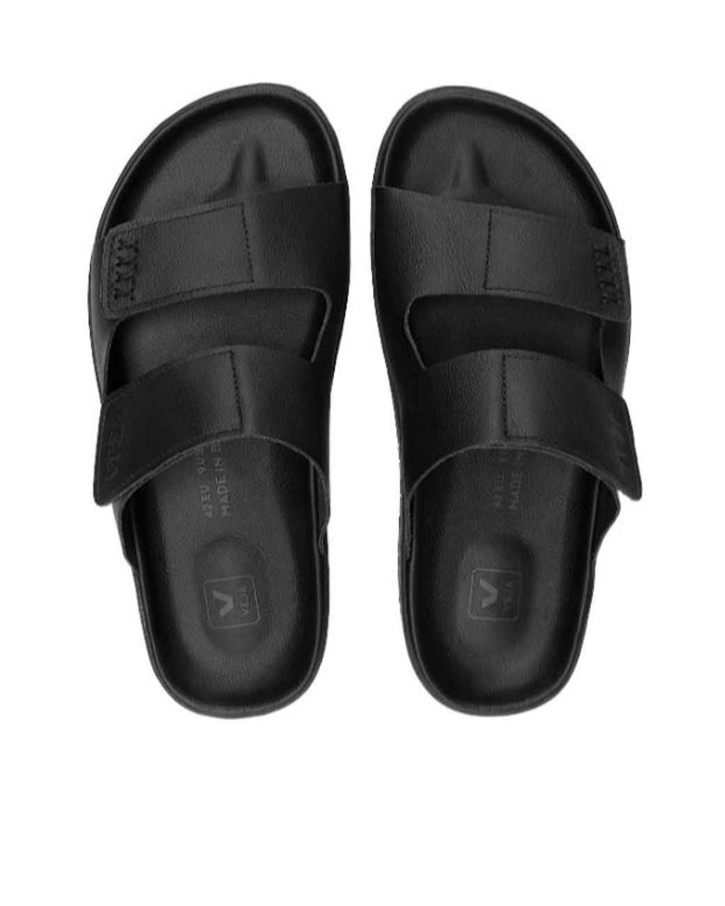 Veja Black Etna Touch Strap Sandals for men