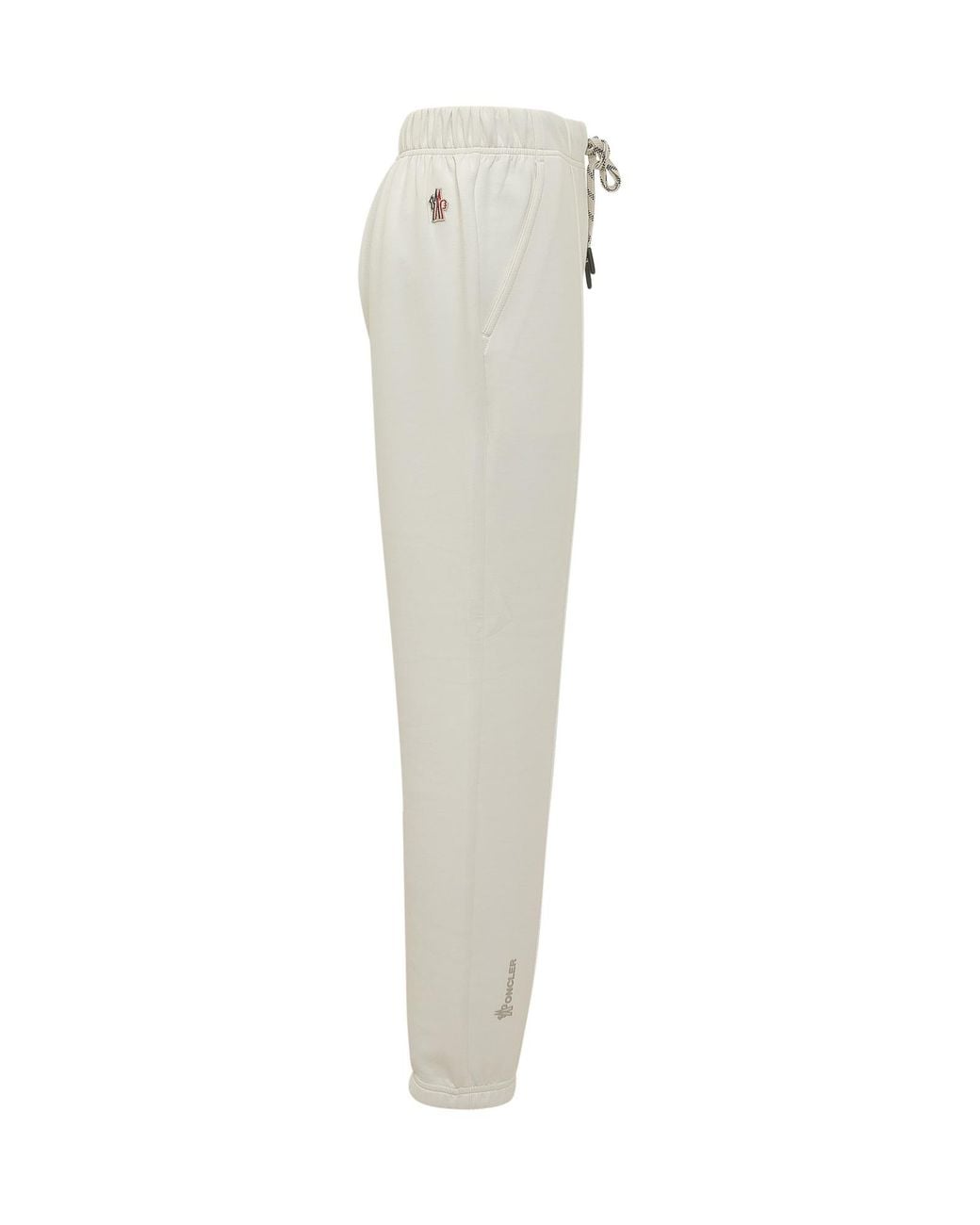Moncler White Grenoble Logo Track Trousers