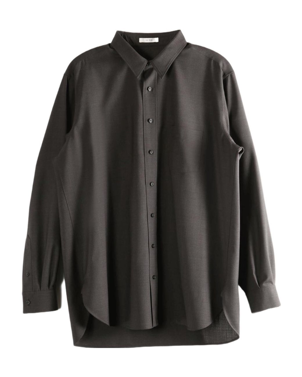 The Row Black Long-Sleeved Kardiff Shirt for men