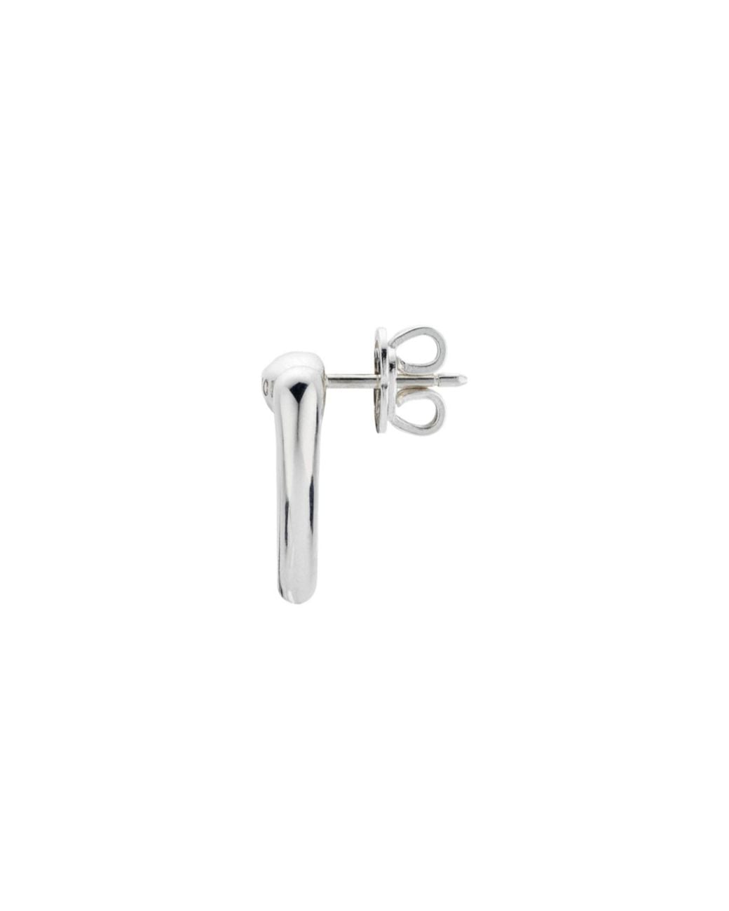 Gucci White Heart Stud Earrings