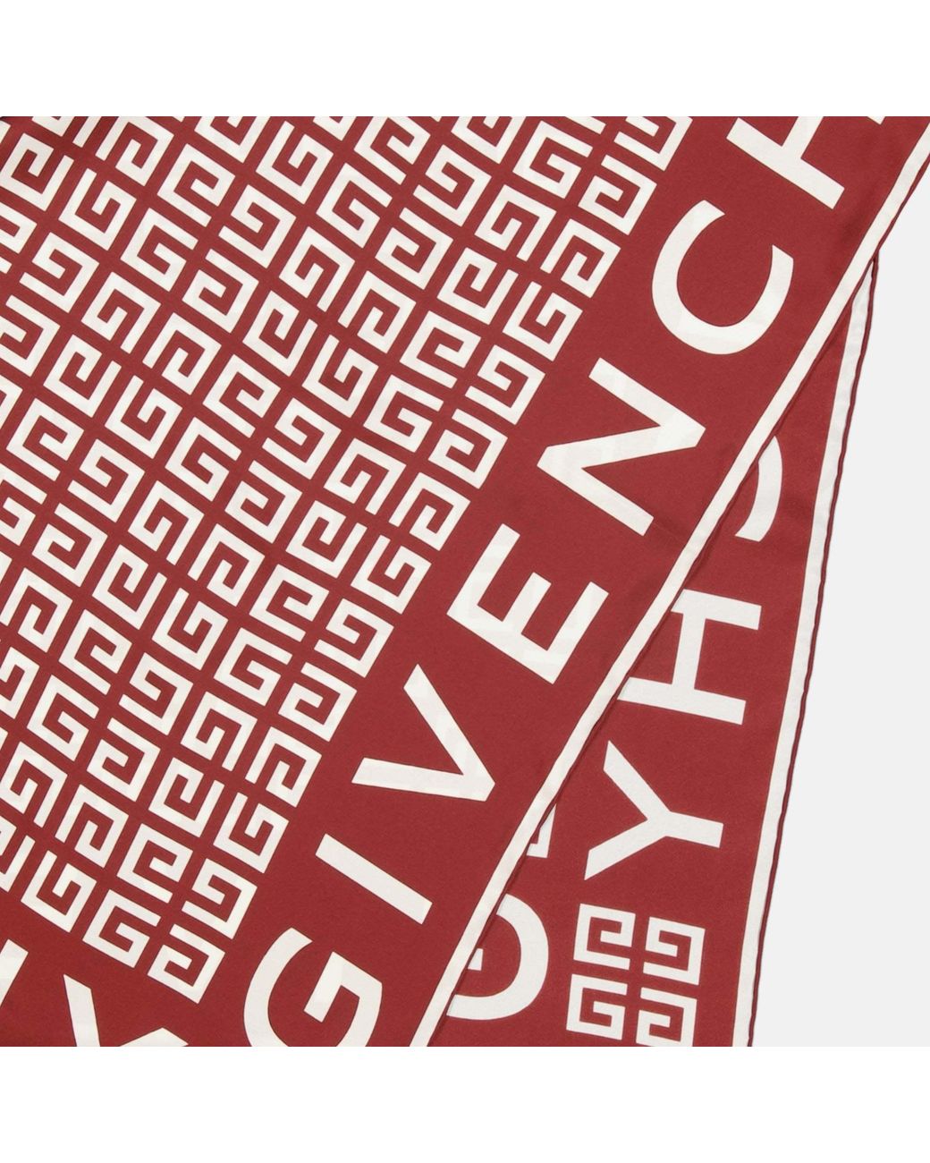 Givenchy Red 4G-Print Scarf