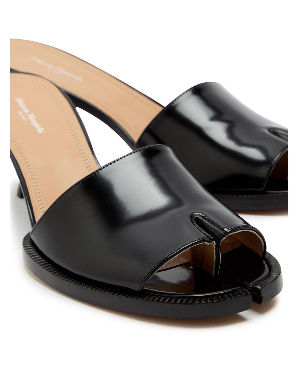 Maison Margiela Black Leather Mules