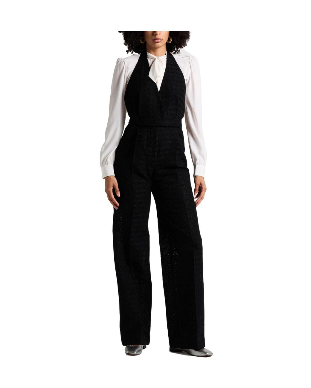 Max Mara Black Tie Fastening Jumpsuits