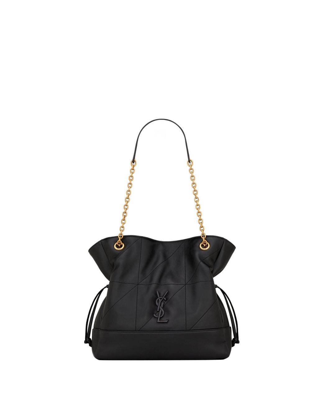 Saint Laurent Black Small Jamie Carré Rive Gauche Quilted Leather Tote Bag