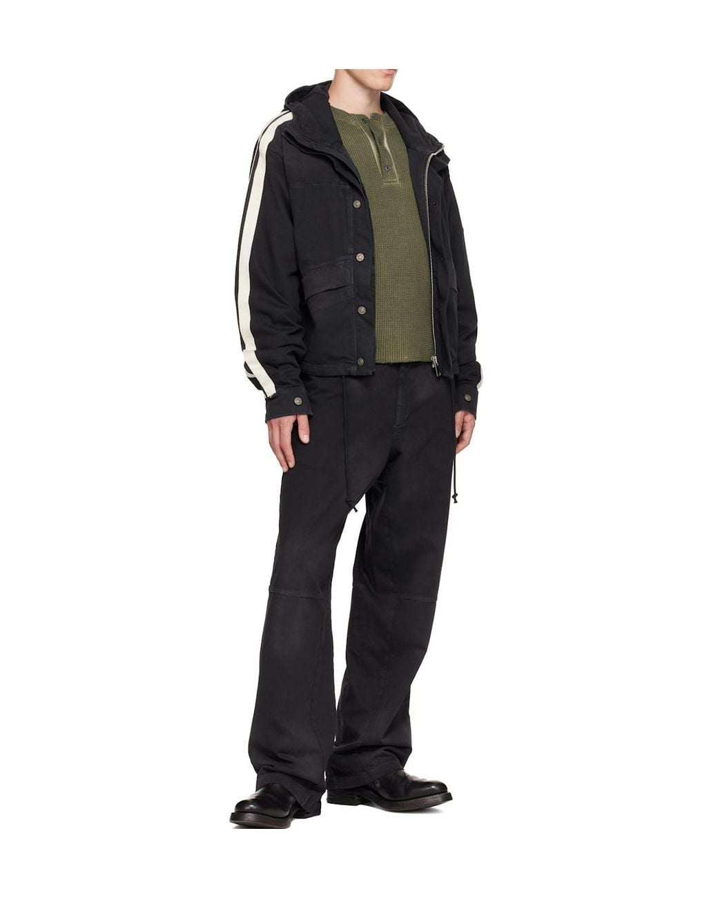 424 Black Racing Jacket for men