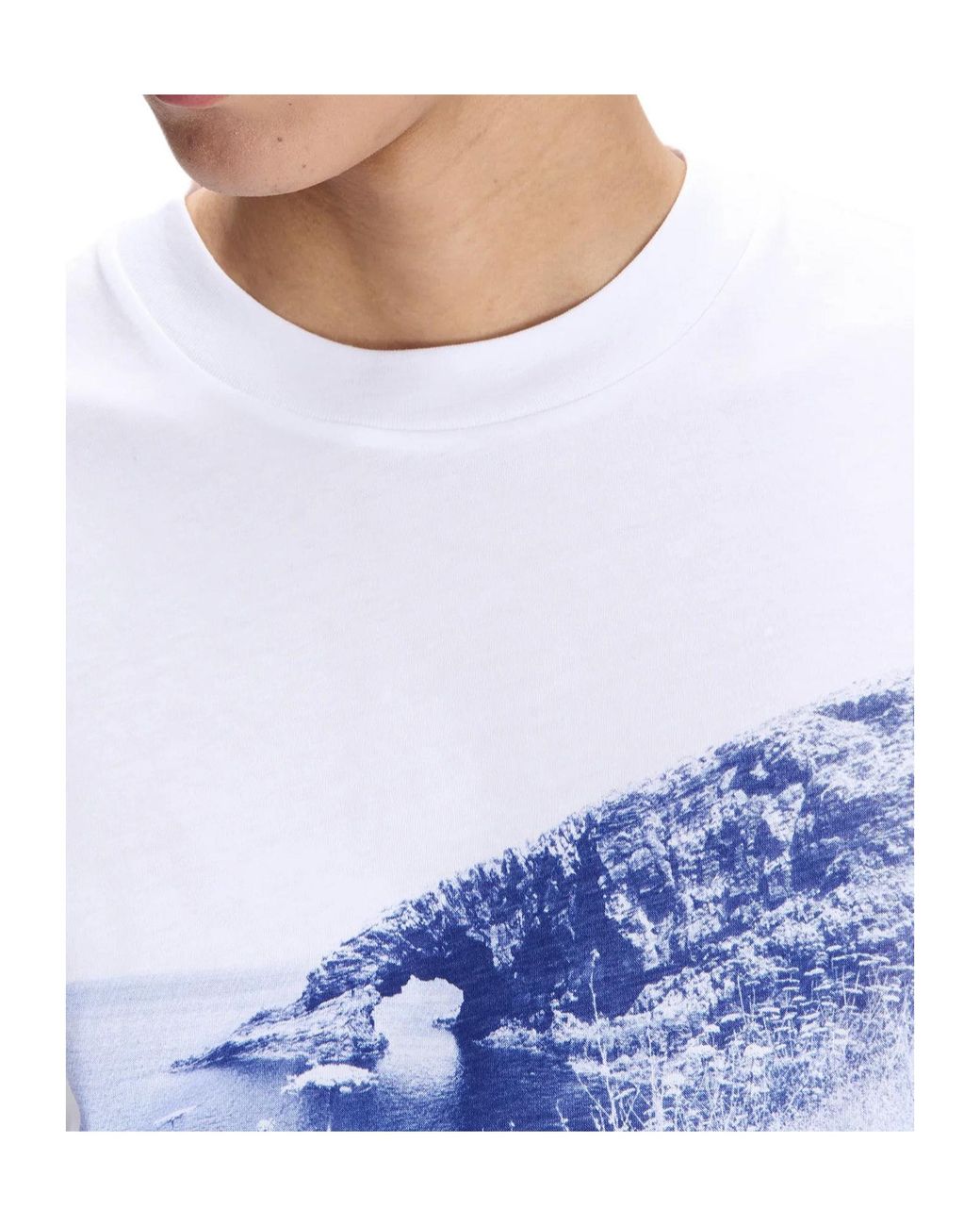 A.P.C. White Crew-Neck Short-Sleeve T-Shirt for men