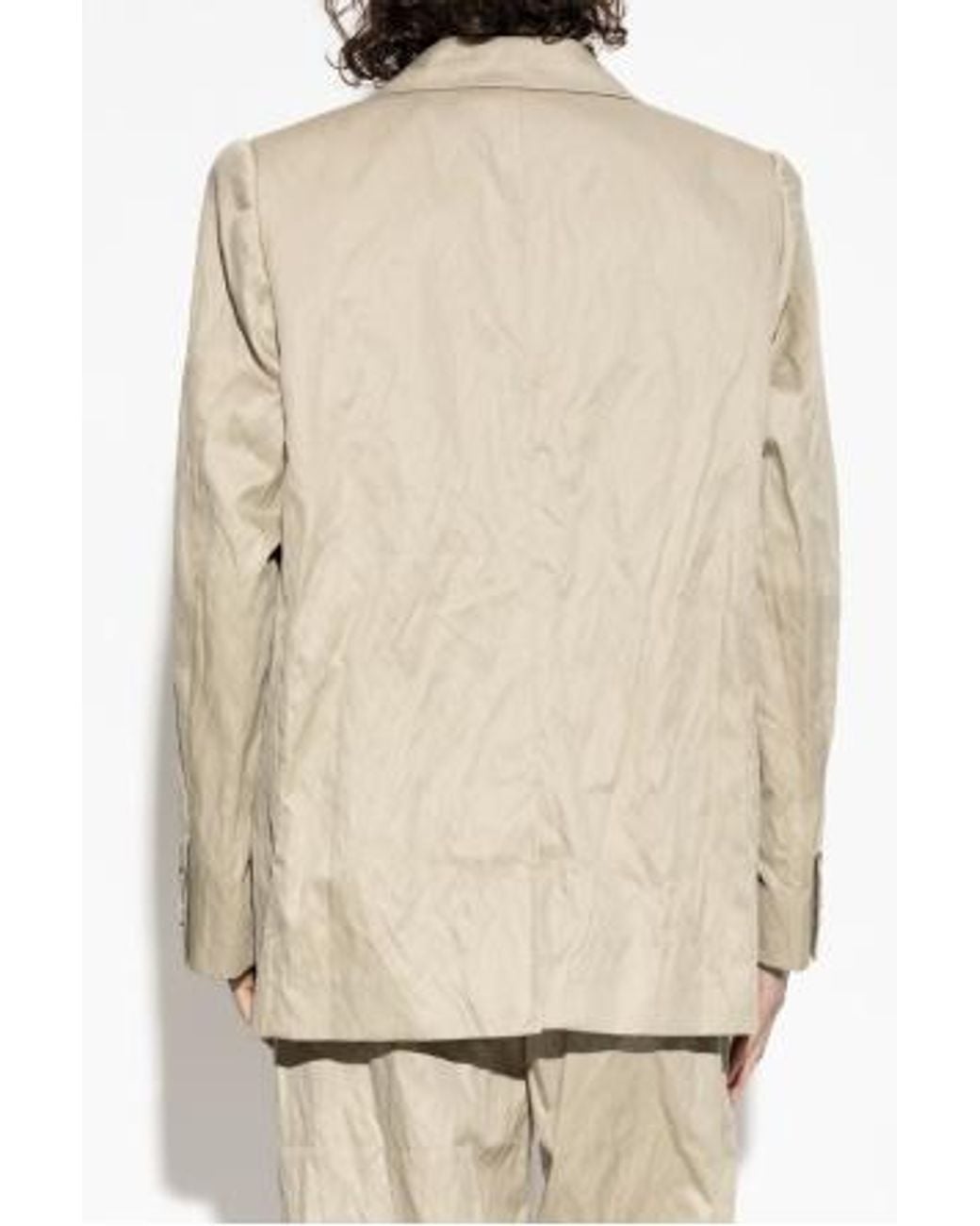 Willy Chavarria Natural Buttoned Blazer for men