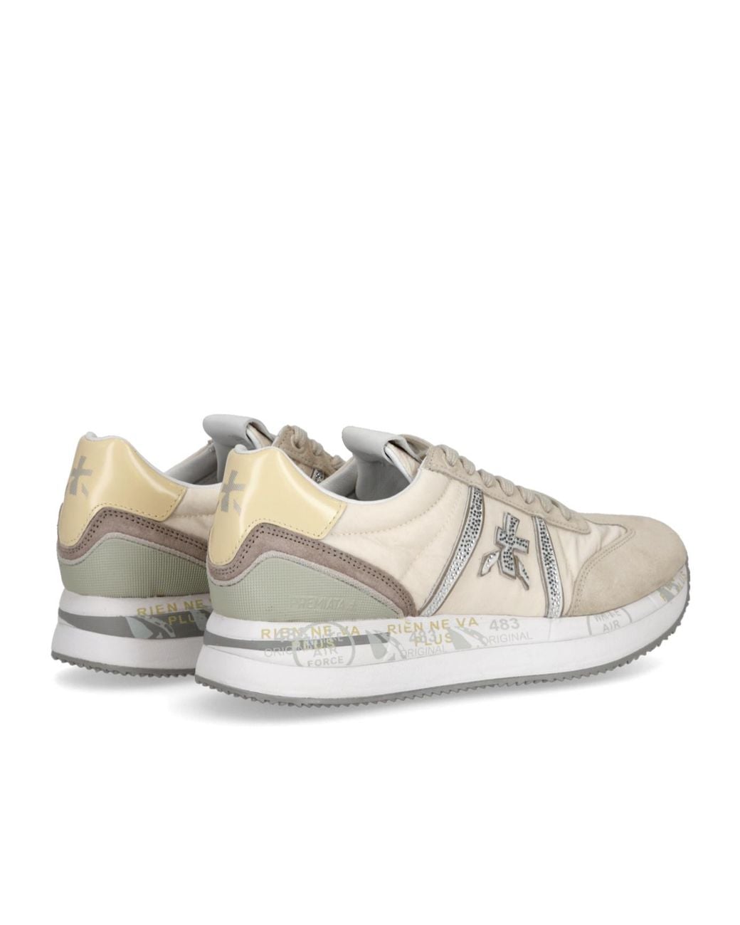 Premiata White Logo Logo Low-Top Sneakers