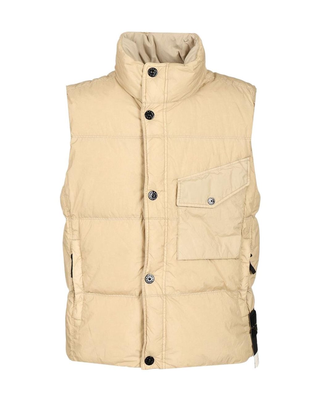 Stone Island Natural Down Vest for men