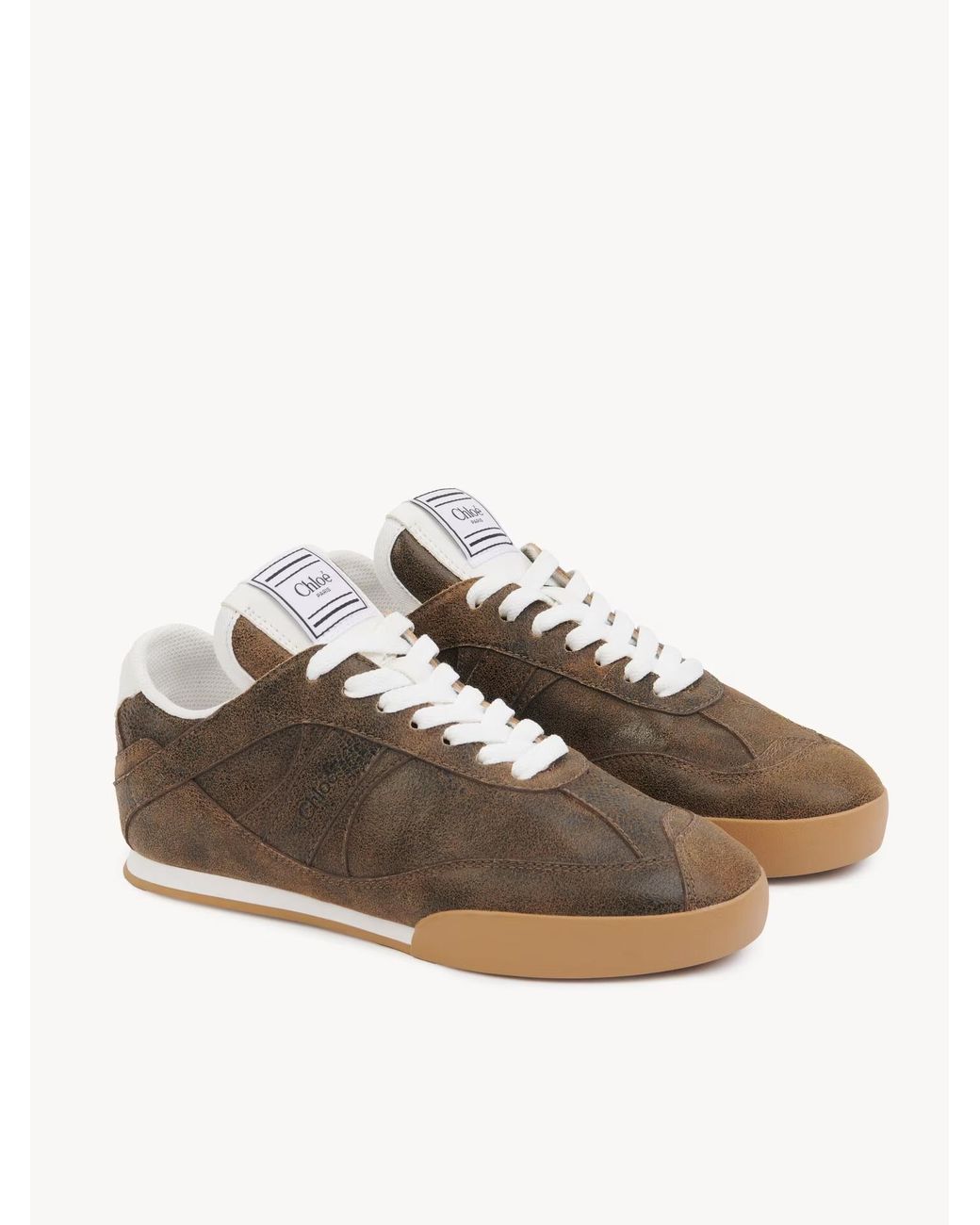 Chloé Brown Chloé Kick Low-Top Sneakers