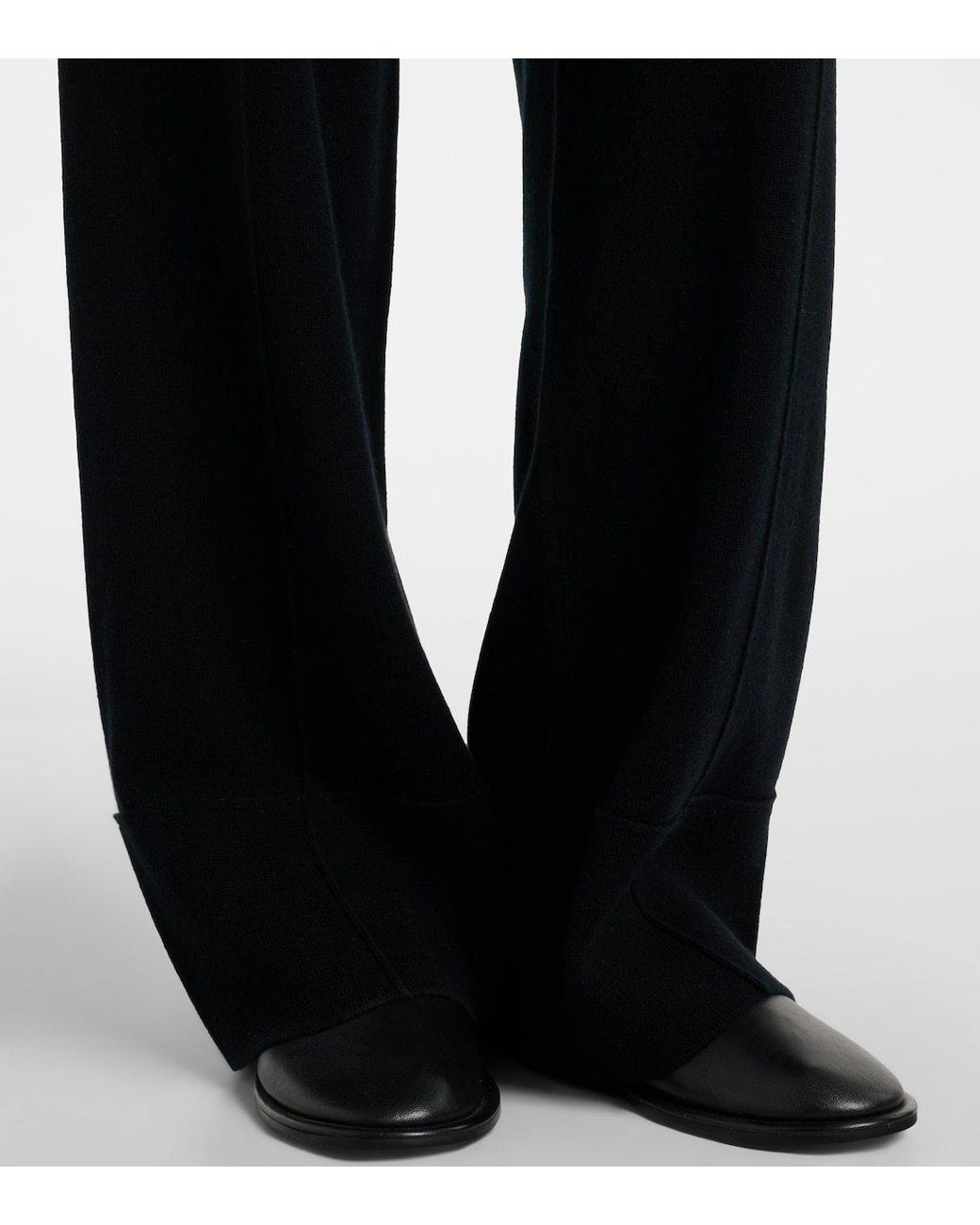 Jardin Des Orangers Blue Wool And Cashmere Wide-Leg Pants