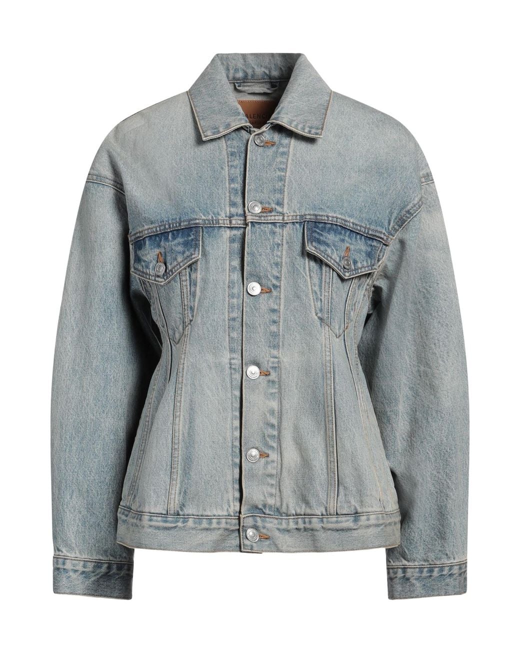 Balenciaga Gray Minimalist Denim Jacket