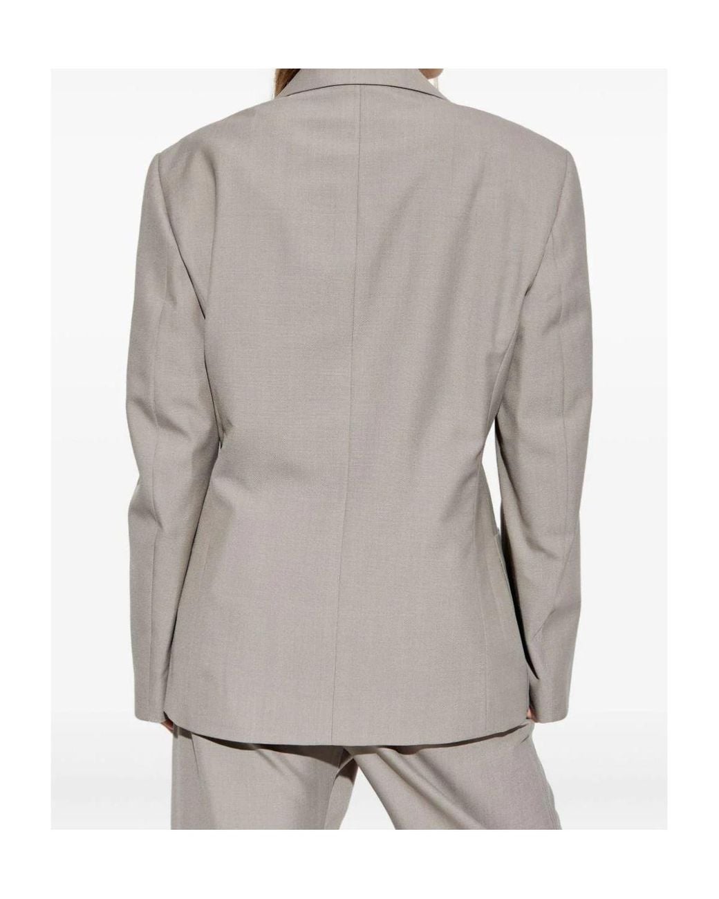 Lemaire Black Double-Breasted Tailored Jacket