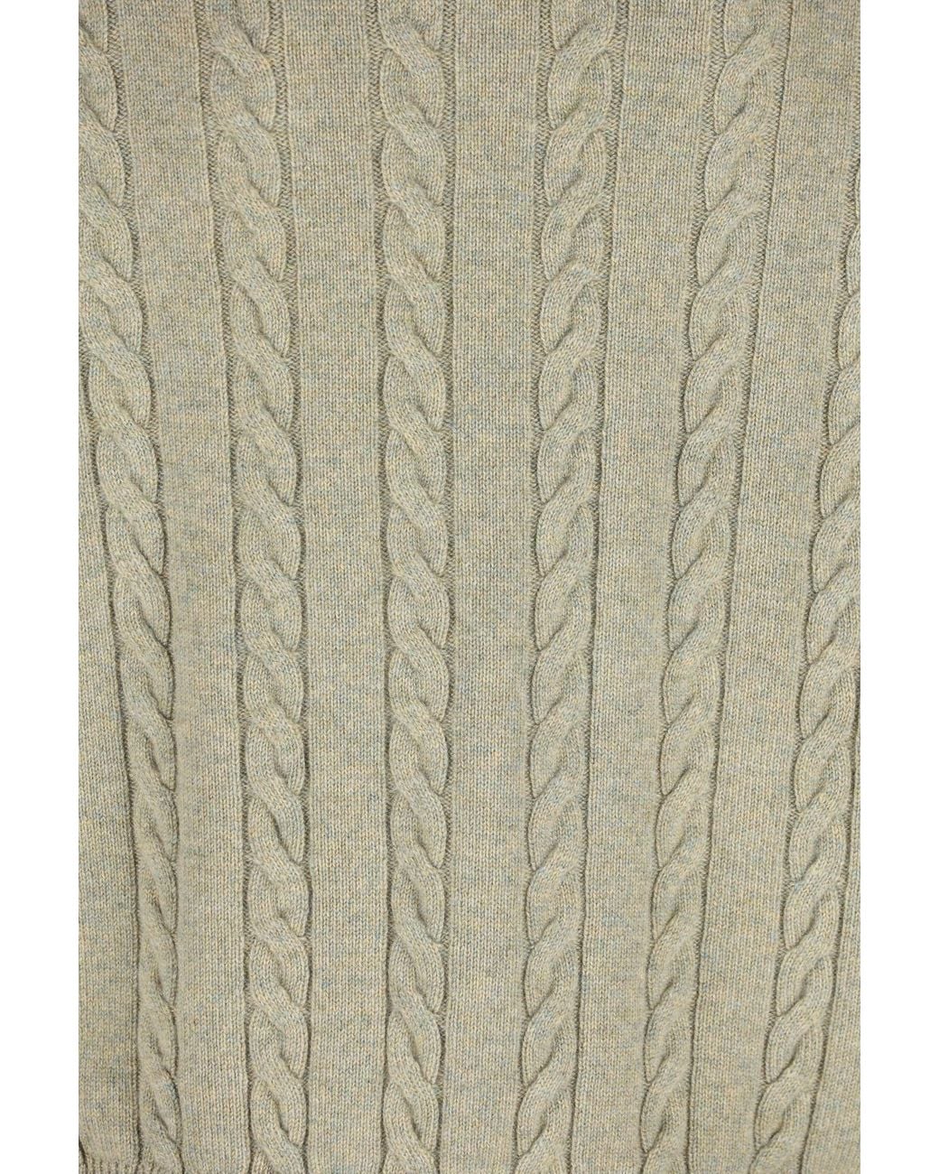 Loro Piana Green Cedar Crewneck Knitted Jumper for men