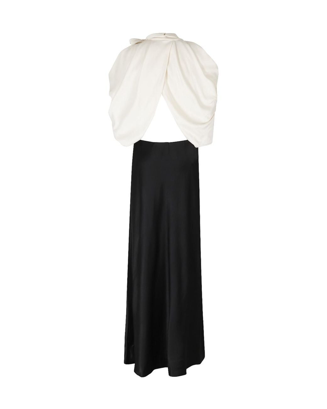 Alberta Ferretti Black Bow-Embellished Dress