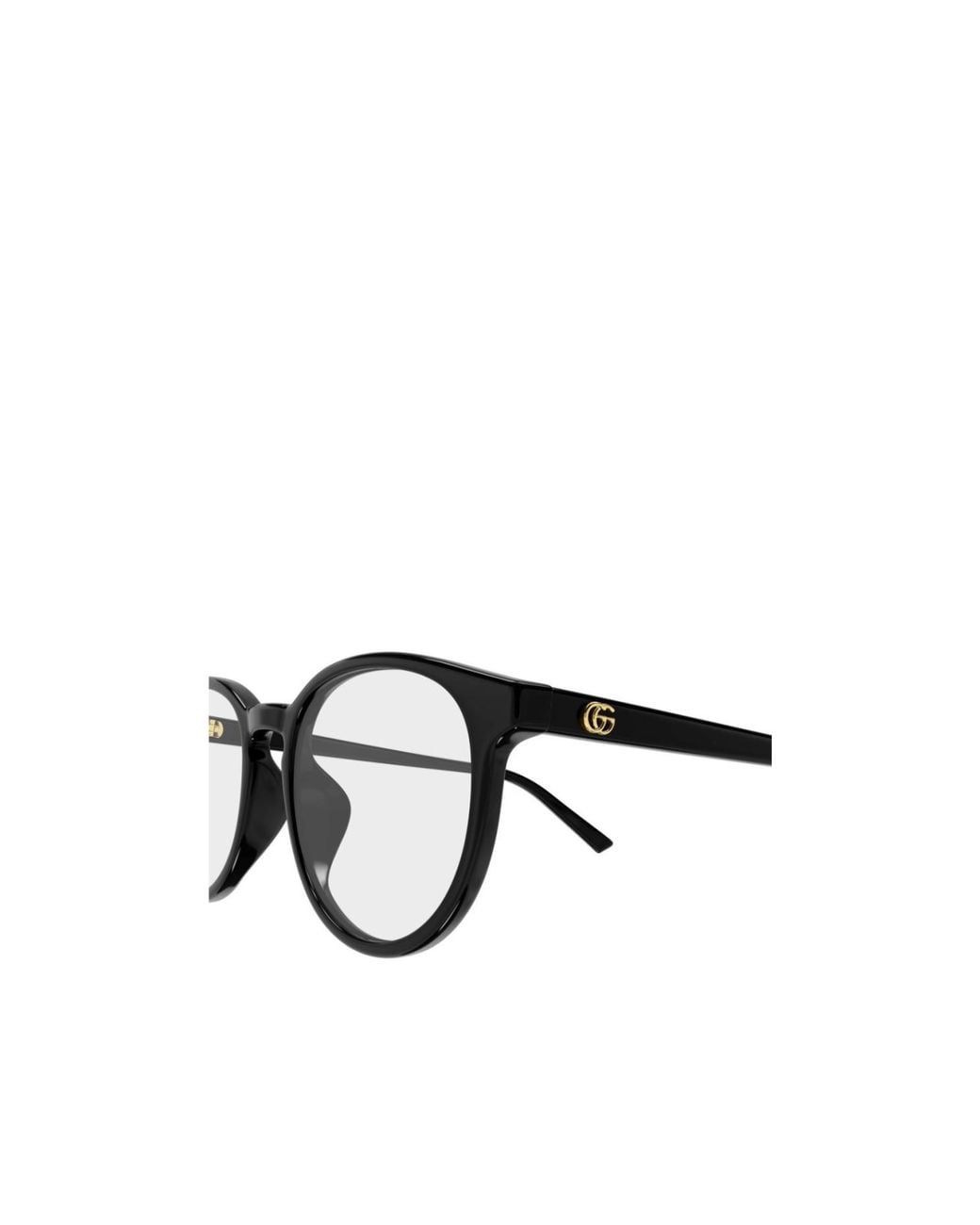 Gucci White Eyewear Round Frame Glasses
