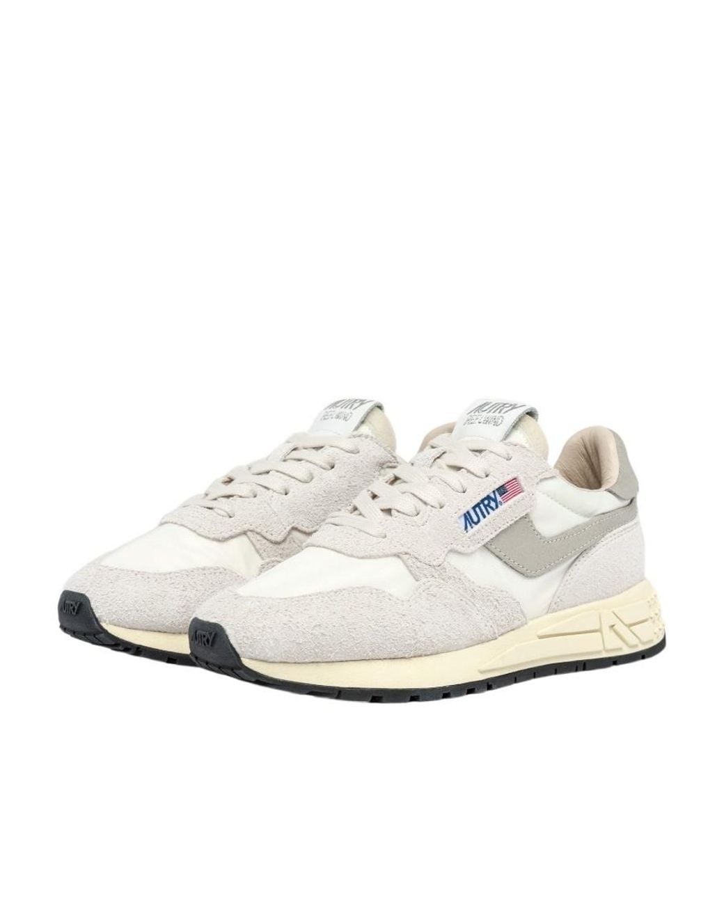 Autry White Classic Flat Shoes For for men