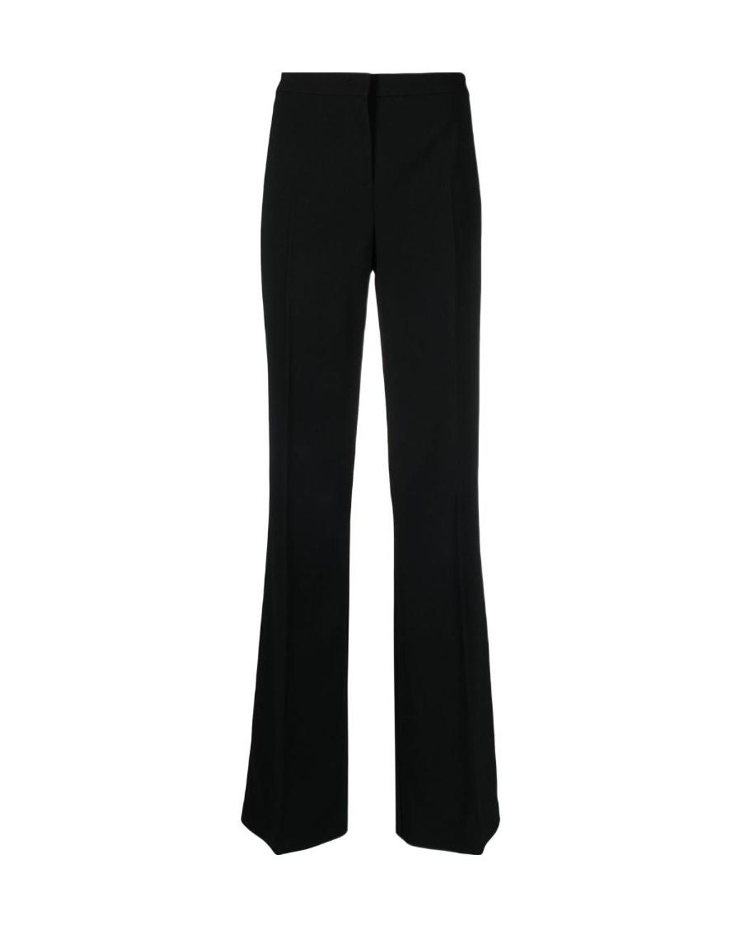 Pinko Black High-Waist Straight-Leg Trousers