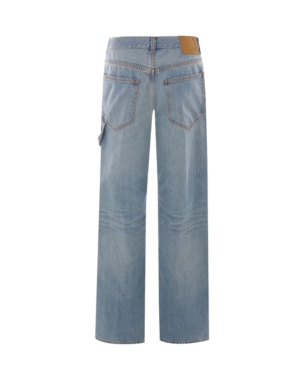 Haikure Blue Logo Patch Relaxed Fit Jeans