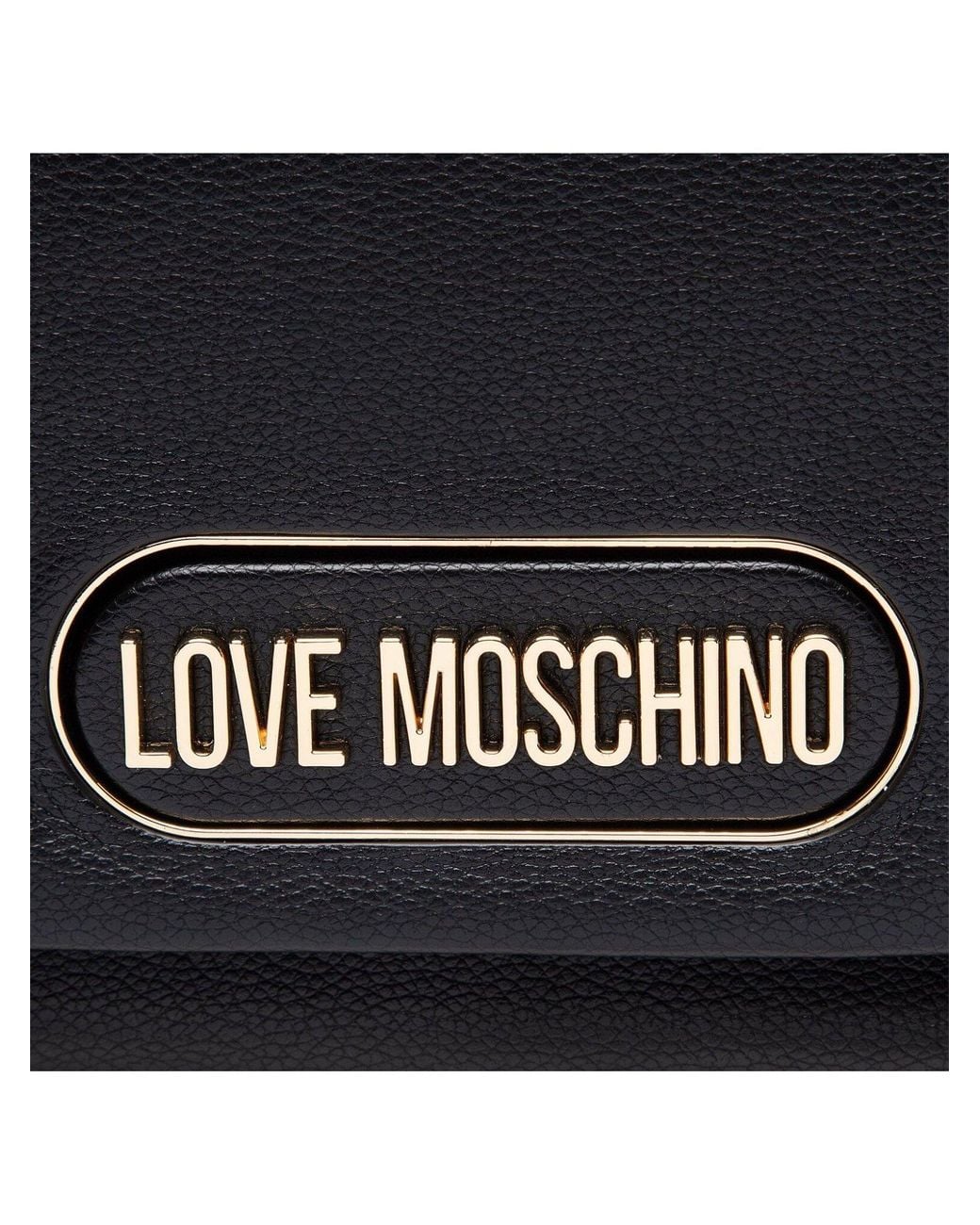 Moschino Black Logo-Embellished Shoulder Bag