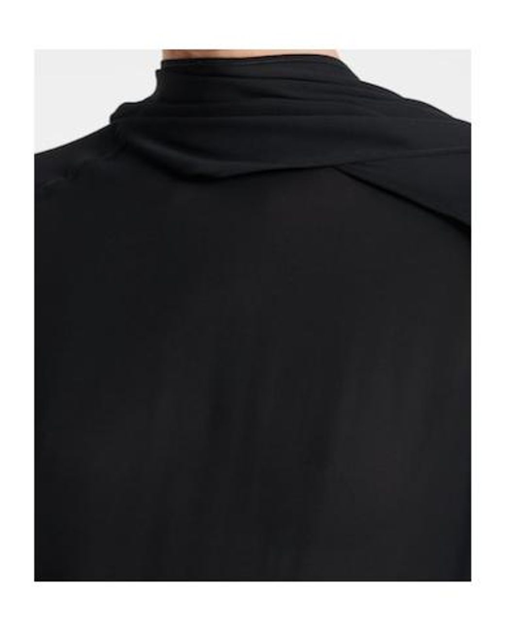 Plan C Black Georgette Midi Dress
