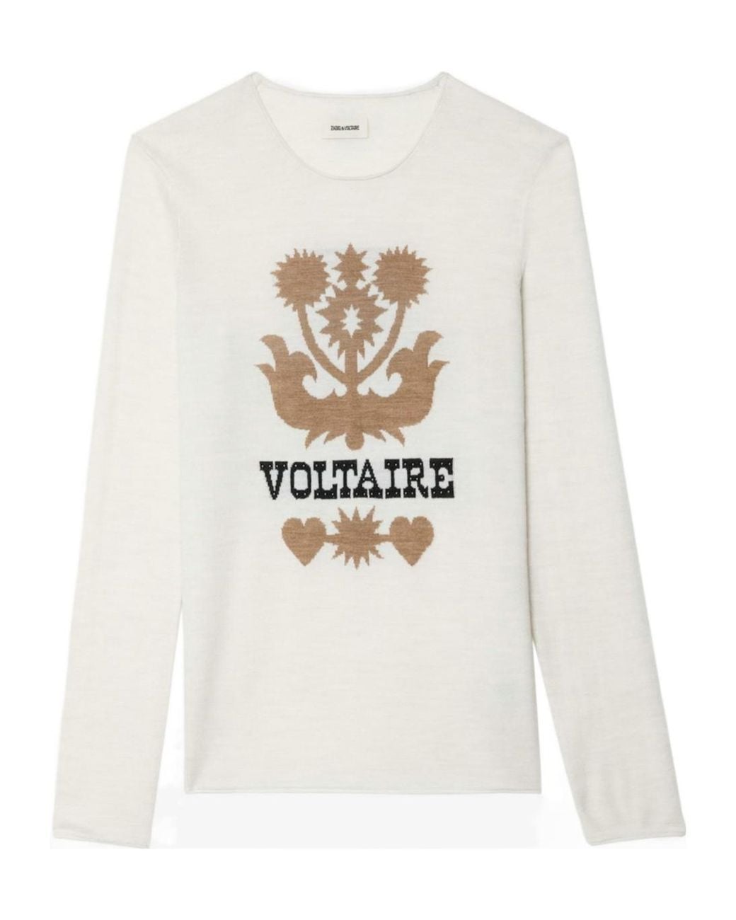 Zadig & Voltaire White Long Sleeve Sweater